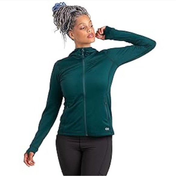 Outdoor Research Vigor Full Zip Hoodie in Black - Picture 11 of 12